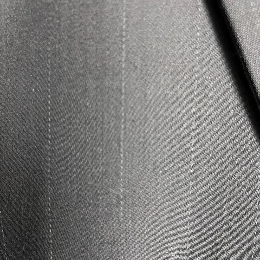 Franco Tassi Wool Double Breasted Navy Blue Pinstripe Jacket 35R Career Flawed